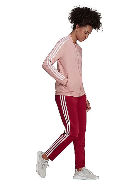 adidas trainingsanzug baumwolle lila damen|Lila .